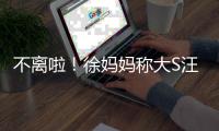 不离啦！徐妈妈称大S汪小菲已和好：家务事不想多谈
