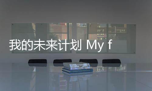 计划我的未来
