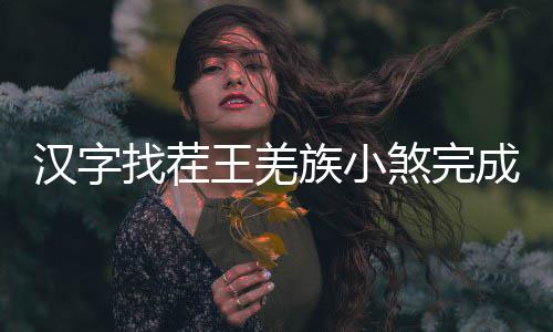 么过王羌找茬族小汉字成歌煞完曲怎