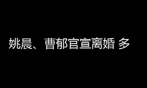 多年结束婚 婚姻宣离关系姚晨郁官曹前已