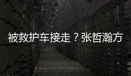 接走加天方回被救热张哲瀚护车疲劳应身体气太
